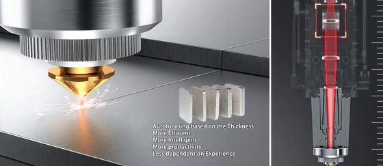 6.56 πόδια x 13,12 πόδια Fiber Laser Cutting Machine για και ταχύτητα κόψιμο αποτελέσματα