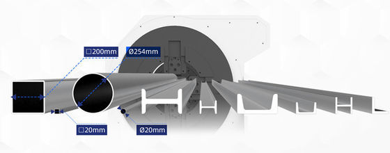Μηχανή Laser Cutting Tube από ανοξείδωτο χάλυβα με χαμηλό κόστος λειτουργίας